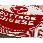 Vintage 1950s Verifine Cottage Cheese Advertising Store Poster Sign Wisconsin WI
