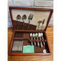 Vintage Jubilee Silverware Wm Rogers Mfg. Co. Silver Plate 52pc Set Dinnerware Flatware