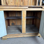 Antique Primitive Bakers Bread-Making Cabinet Cupboard  Kitchen Coffee Bar Hutch