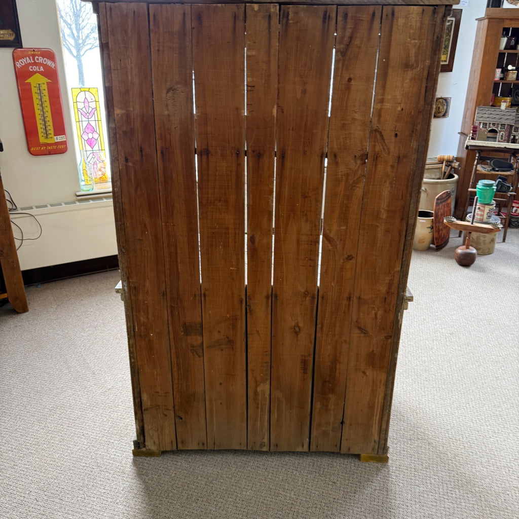 Antique Primitive Bakers Bread-Making Cabinet Cupboard  Kitchen Coffee Bar Hutch