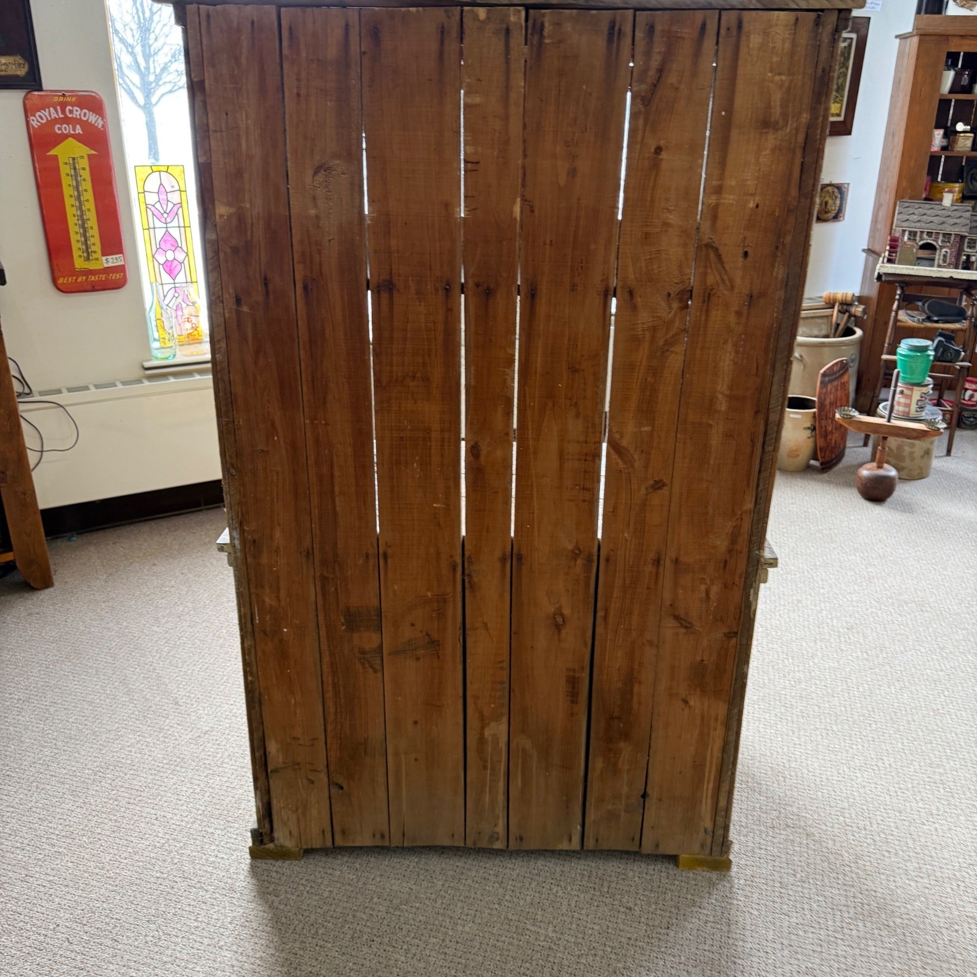 Antique Primitive Bakers Bread-Making Cabinet Cupboard  Kitchen Coffee Bar Hutch