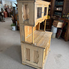 Antique Primitive Bakers Bread-Making Cabinet Cupboard  Kitchen Coffee Bar Hutch