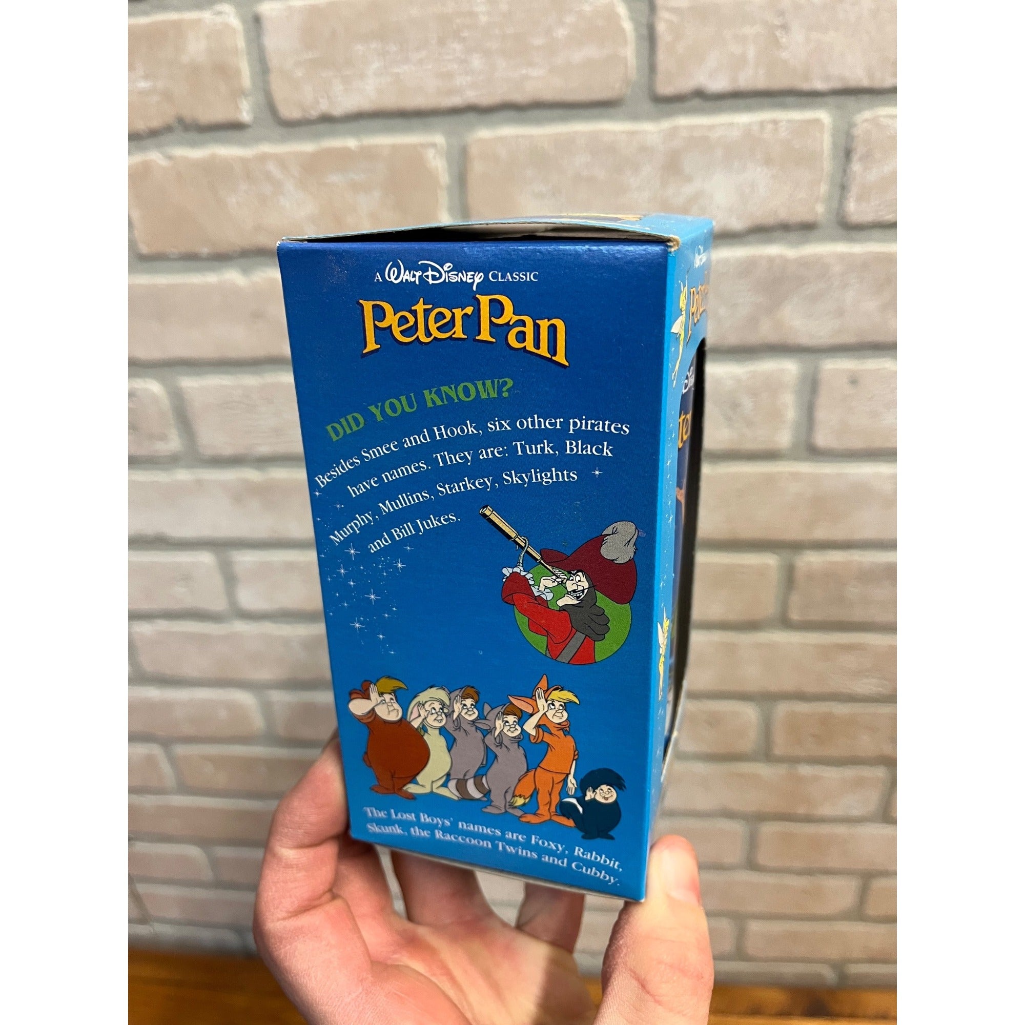 Vintage 1994 Disney Burger King Peter Pan Collector Series Glass w/ Original Box