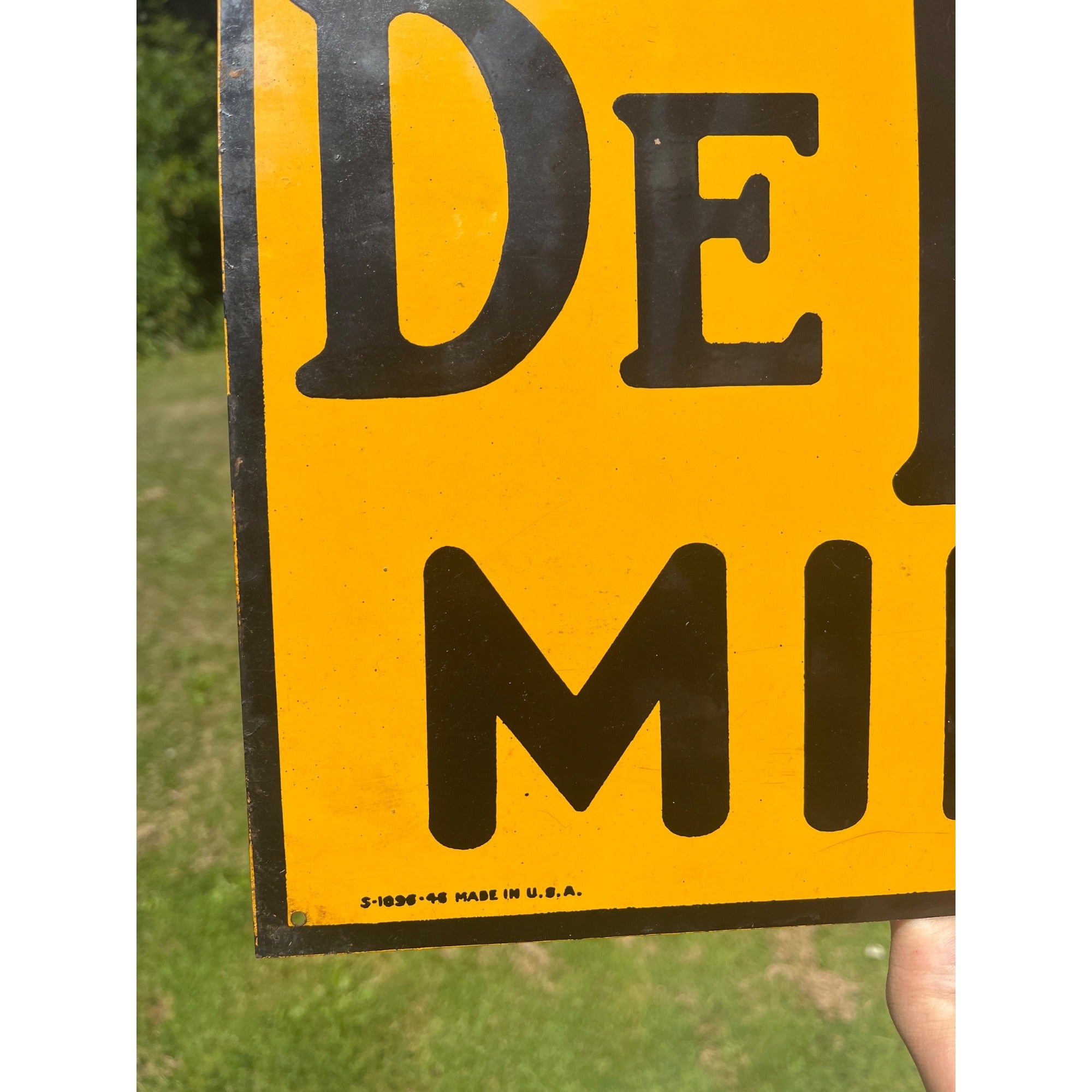 Vintage DeLaval Milker Farm Dairy Advertising Metal Tin Tacker Sign MINT