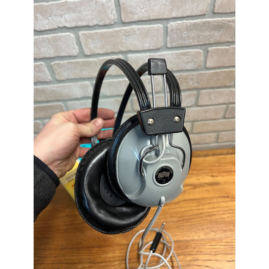 Vintage Morse Supertone Stereohphonic HI-Fi Headphones Model 01 w/ Box