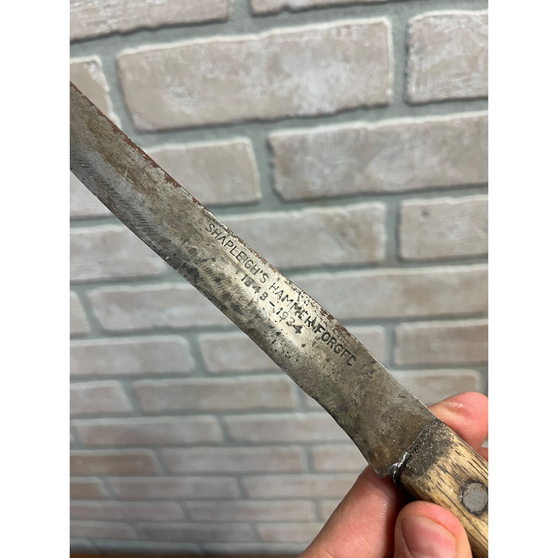 Vintage Shapleigh's Old Hickory Hammer Forged 1843 Butcher Knife 13” + Others