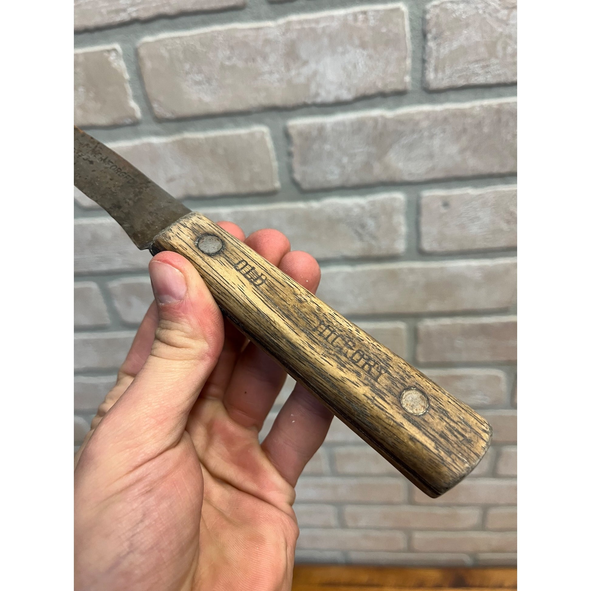 Vintage Shapleigh's Old Hickory Hammer Forged 1843 Butcher Knife 13” + Others