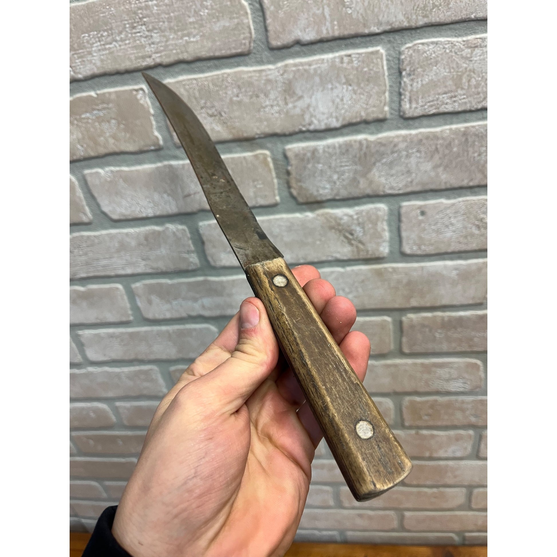 Vintage Shapleigh's Old Hickory Hammer Forged 1843 Butcher Knife 13” + Others