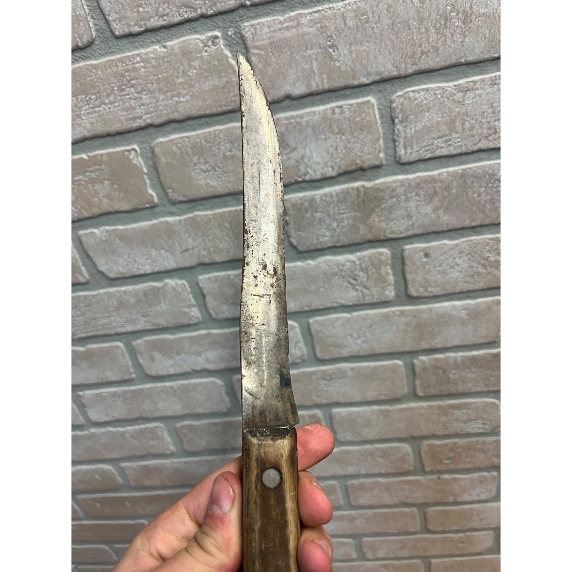 Vintage Shapleigh's Old Hickory Hammer Forged 1843 Butcher Knife 13” + Others