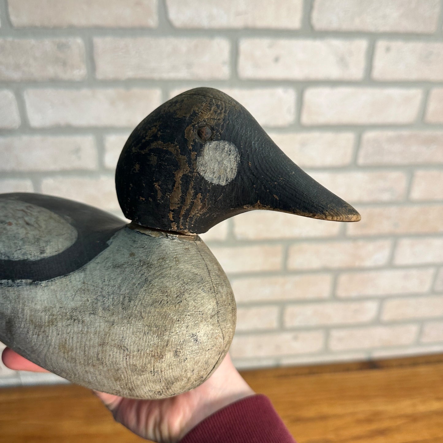 Mason Tackeye Goldeneye Tack Eye Duck Decoy Original Paint Wooden