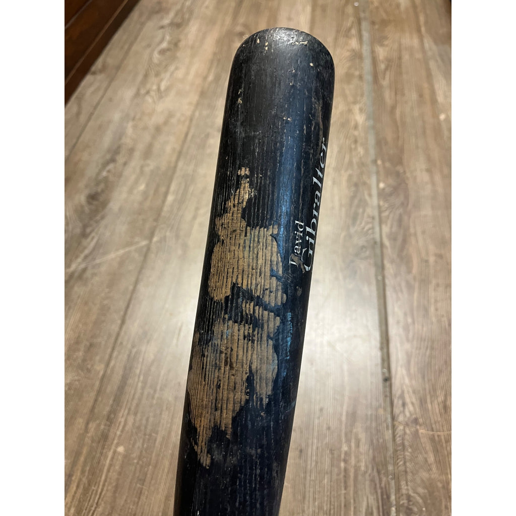 David Gibralter Signed Game Used Baseball Bat MLB Pro Boston Red Sox