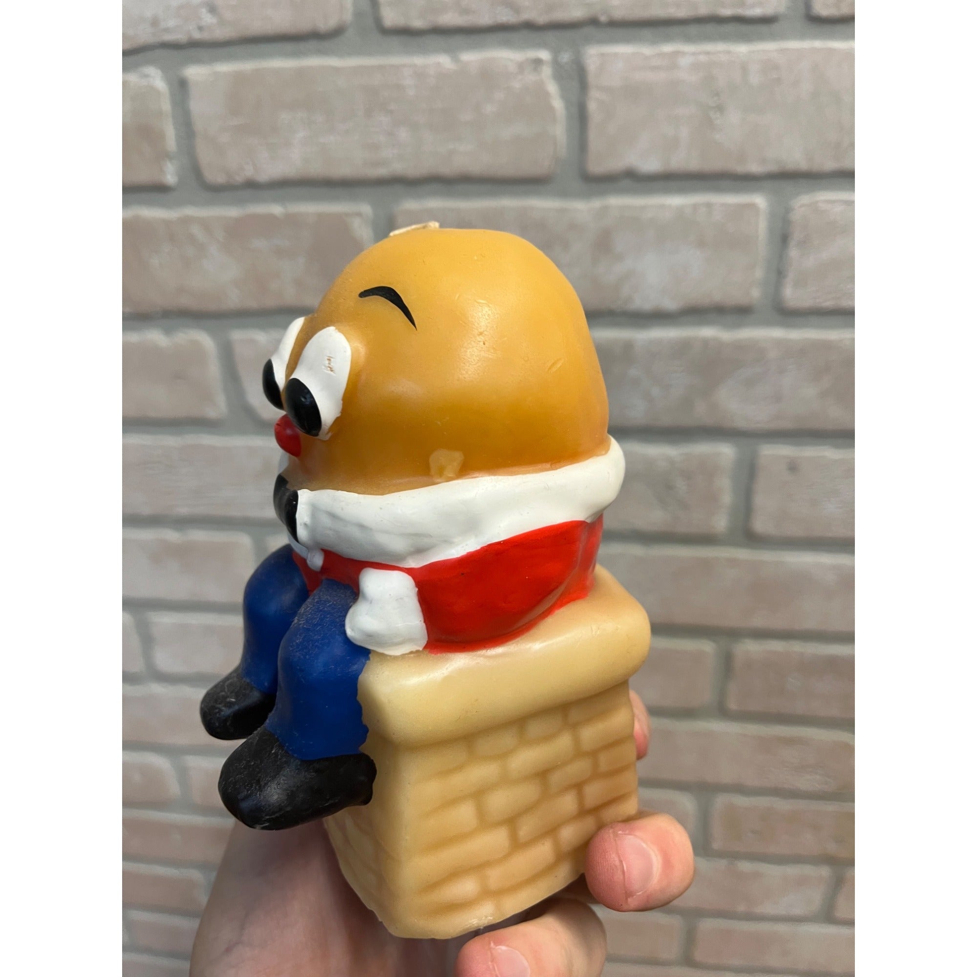 Vintage Humpty Dumpty Candle Unused Wax Statue Lenox Mexico Old Nursery Tale