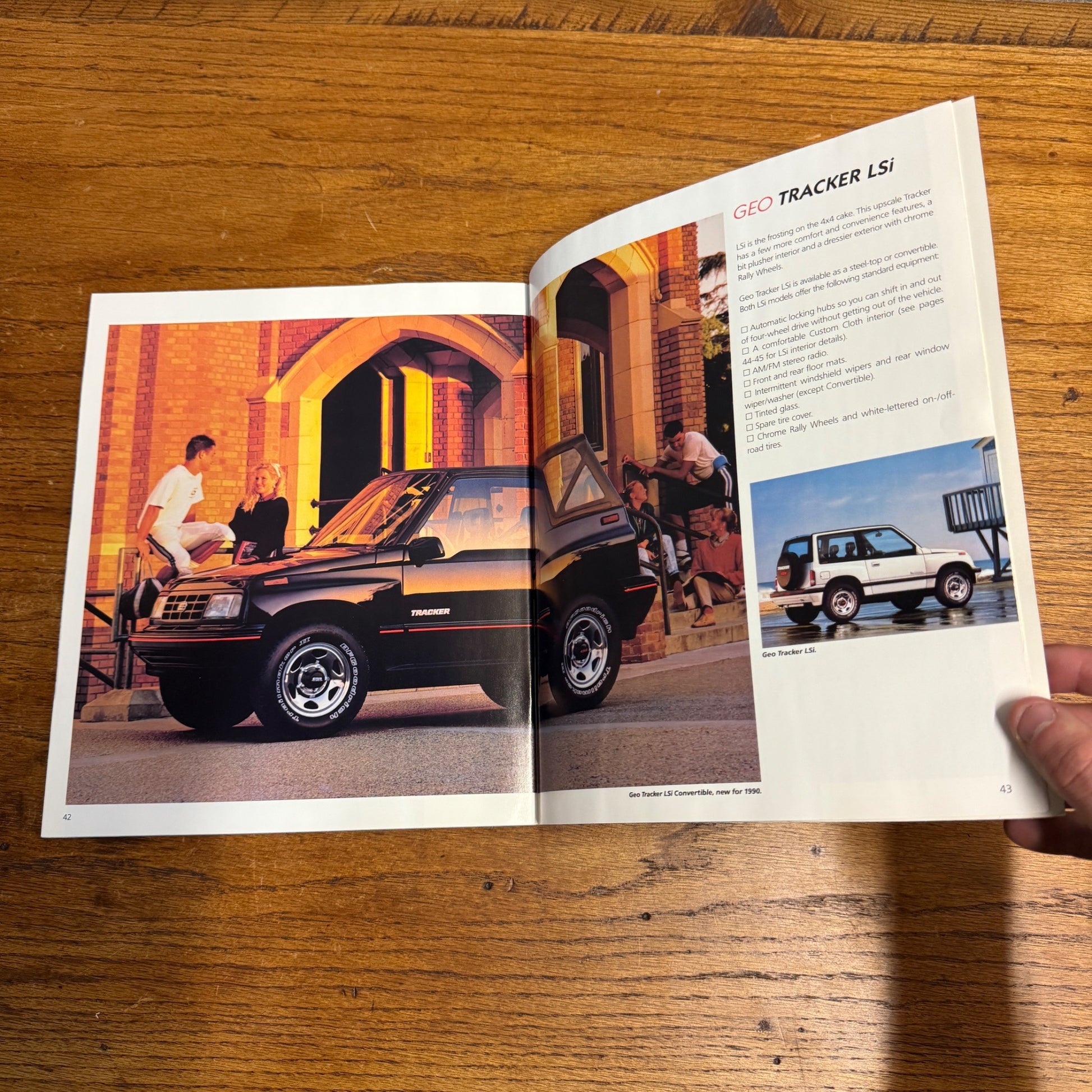 1990 GEO Car Brochure Dealership Sales General Motors GM Prizm Storm Metro