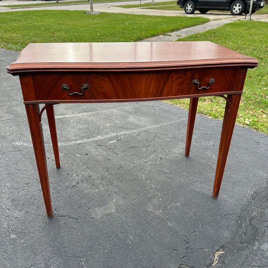 Vtg Watertown Slide Co. Dining Table Mid Century Modern Hideaway 8' Mahogany