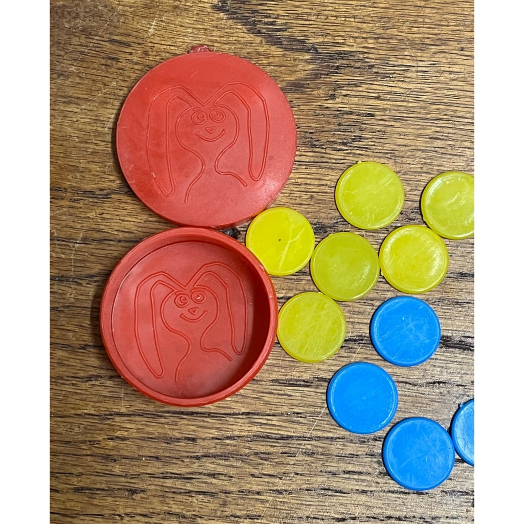 Vintage Trix Cereal Rabbit TiddlyWinks Mini Game 1960s