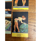 Vintage 1940s Curt Teich Modern Girl Comics Pinup Risque Postcards Lot (6)