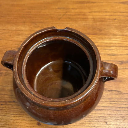 Red Wing Stoneware Advertising Bean Pot Crock Whitewater Wi Wis Wisconsin