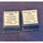 Vintage Mountain View Hotel Gatlinburg Tennessee Unstruck FULL Matchbooks