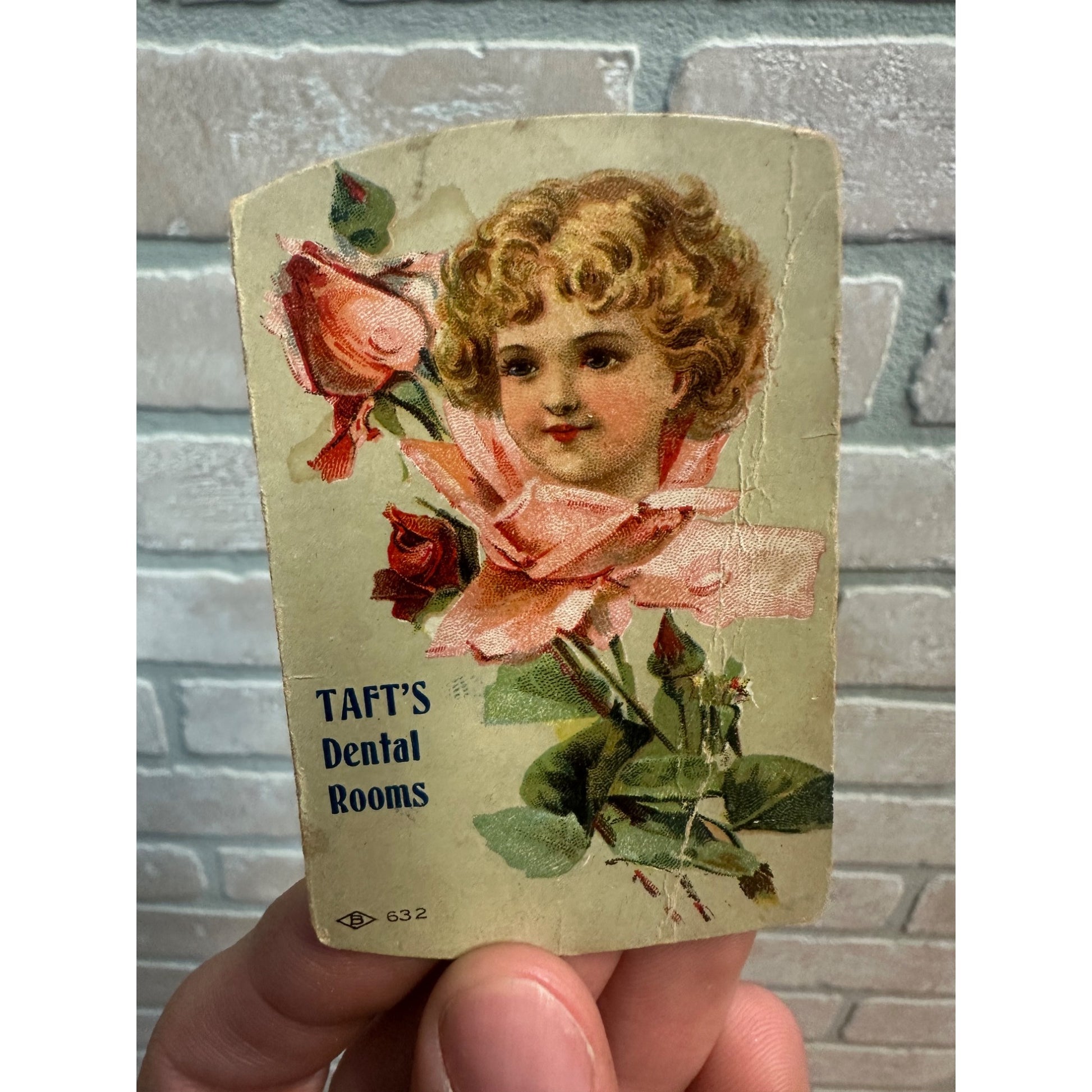 Antique 1890s Victorian Advertising Trade Card Taft's Dental Rooms Milwaukee Wis