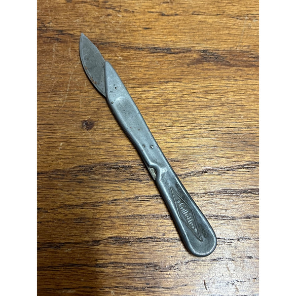 Vintage 1910s 20s Gillette Metal Scalpel/ Office Knife