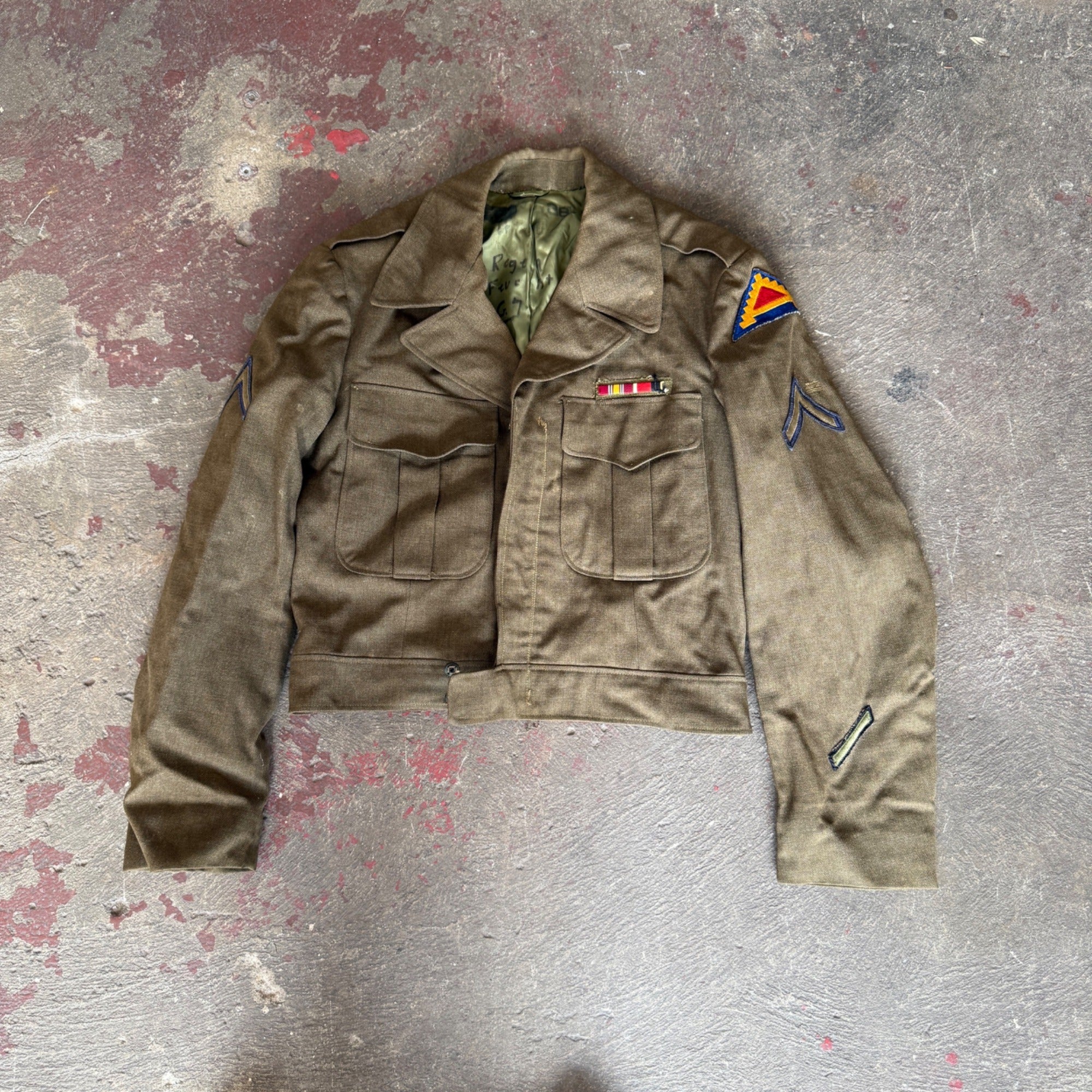 Vintage WW2 Korea Army Jacket Size 38 Military Uniform