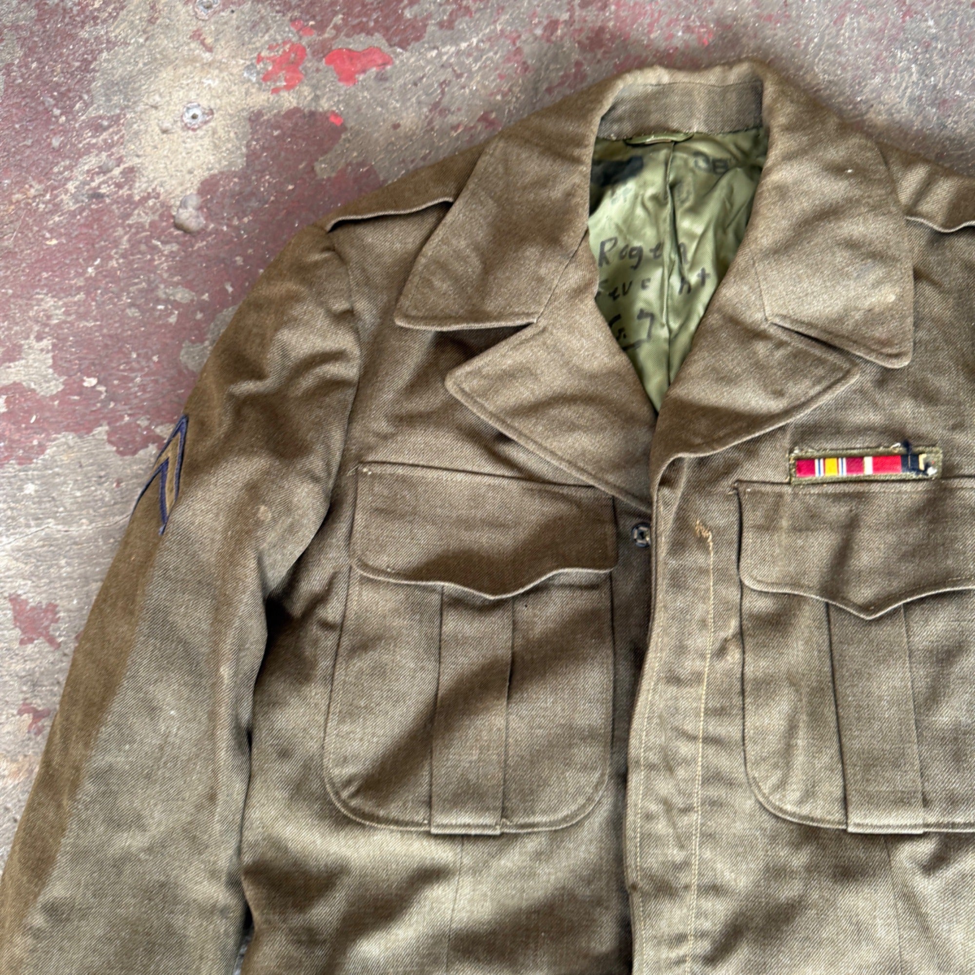 Vintage WW2 Korea Army Jacket Size 38 Military Uniform