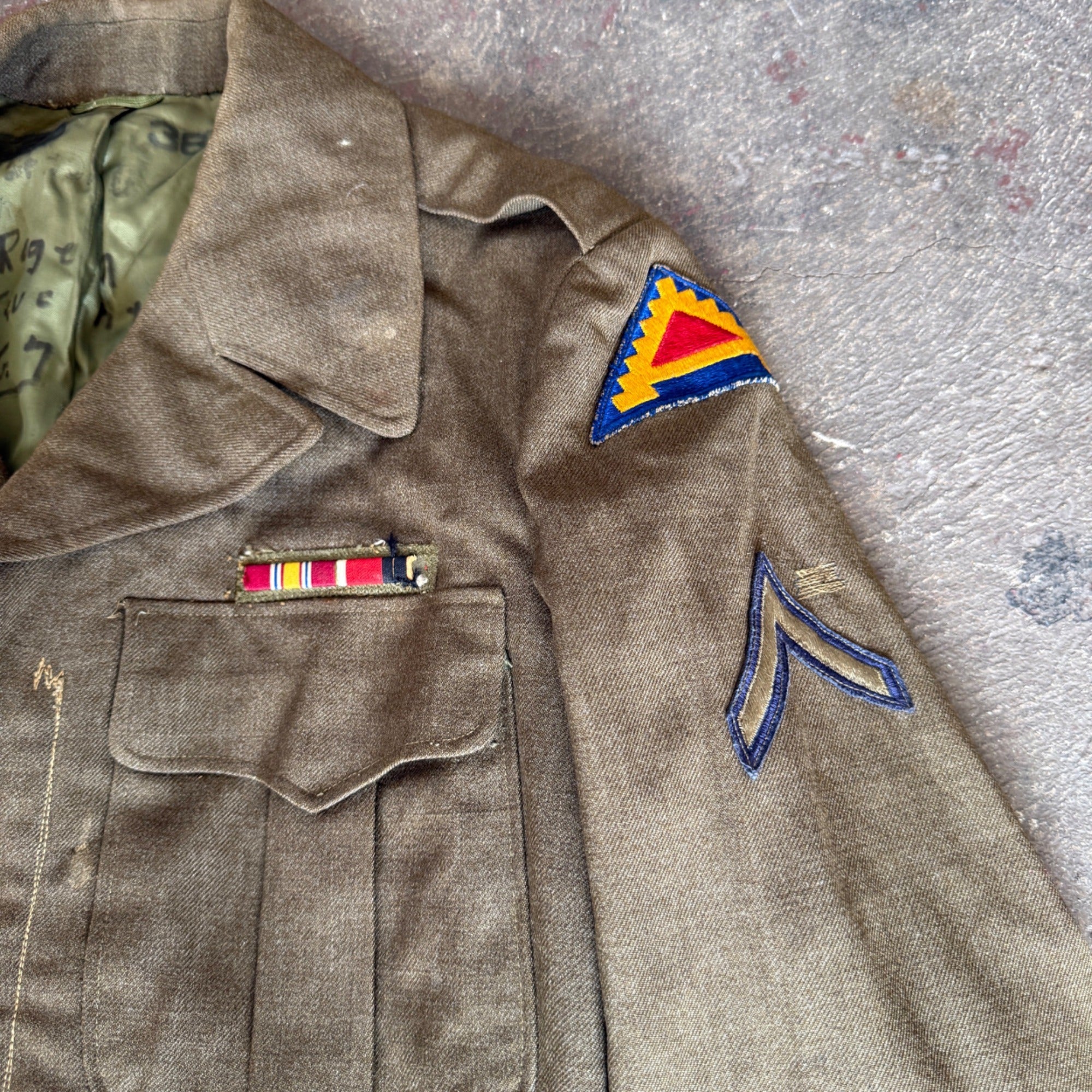 Vintage WW2 Korea Army Jacket Size 38 Military Uniform
