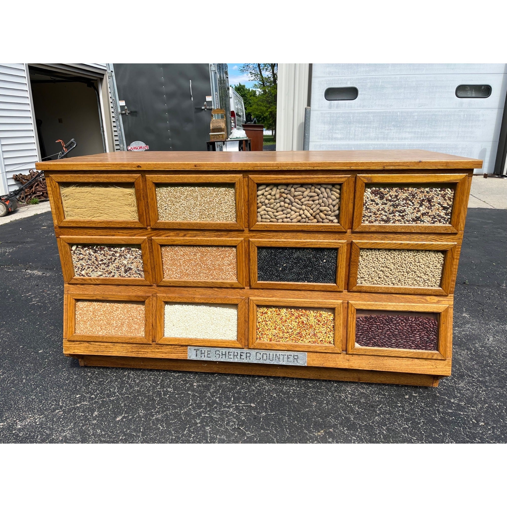 Antique 1900s Country Store Sherer Brand Seed Grain Bean Counter - Pristine!