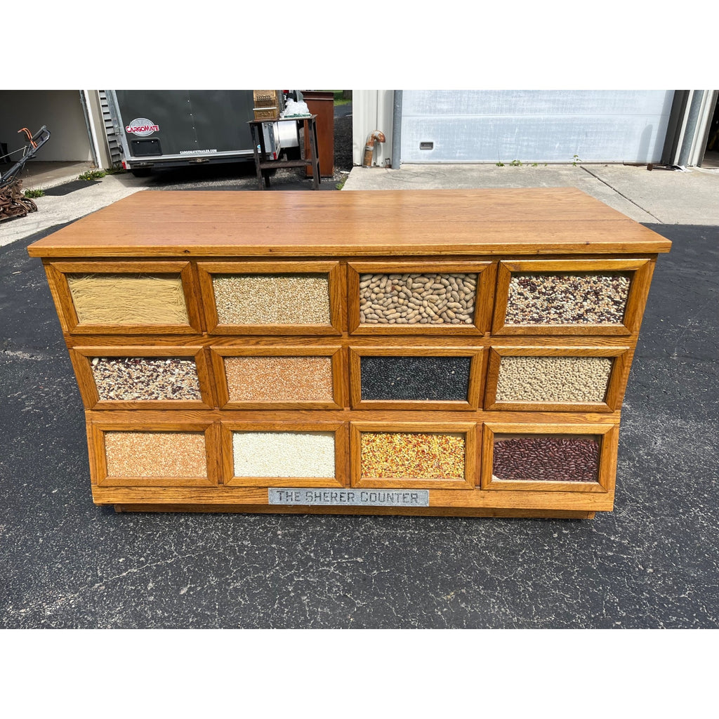 Antique 1900s Country Store Sherer Brand Seed Grain Bean Counter - Pristine!