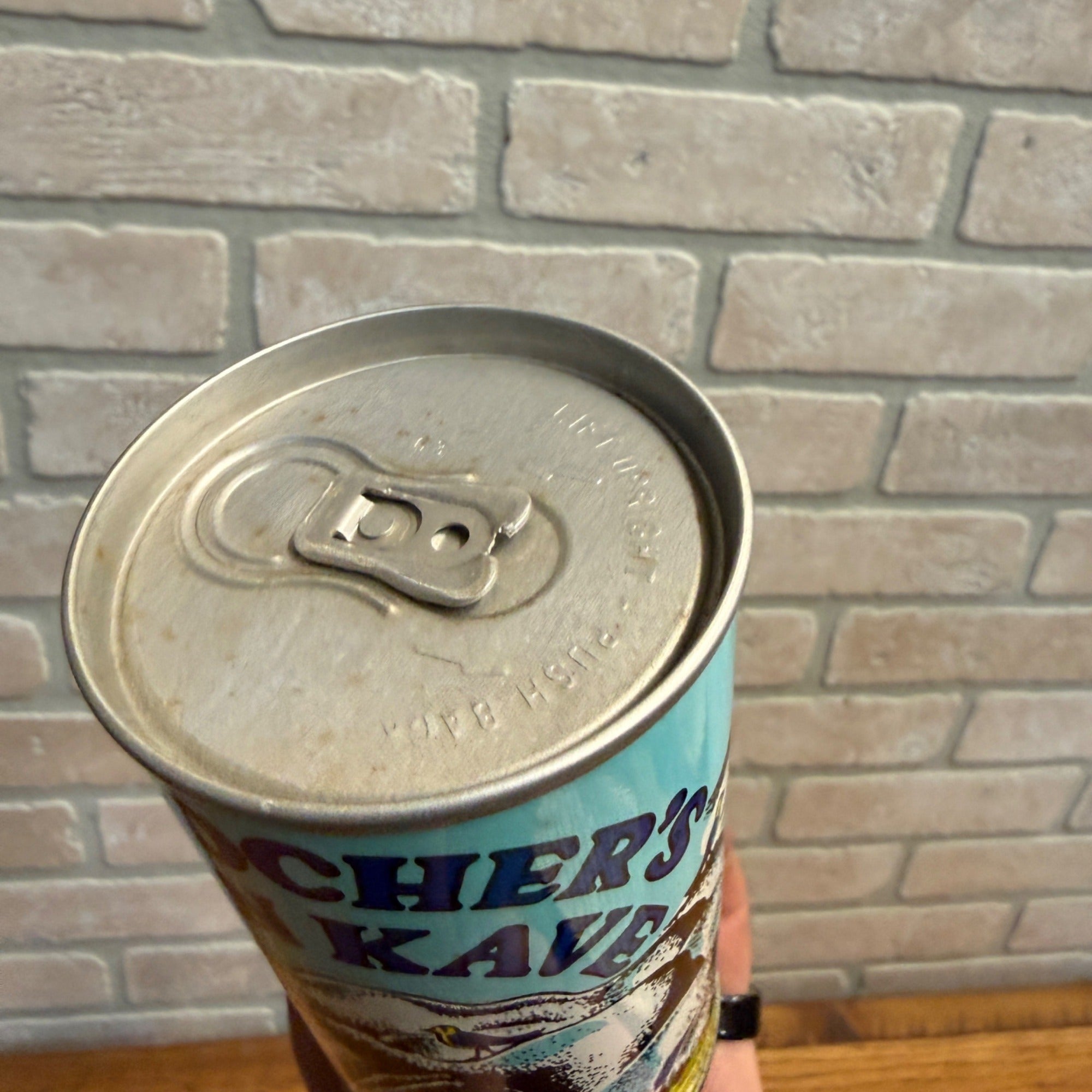 Duracher's Kankave Old Metal Beer Can August Schell Prototype Colgate Wis 12oz