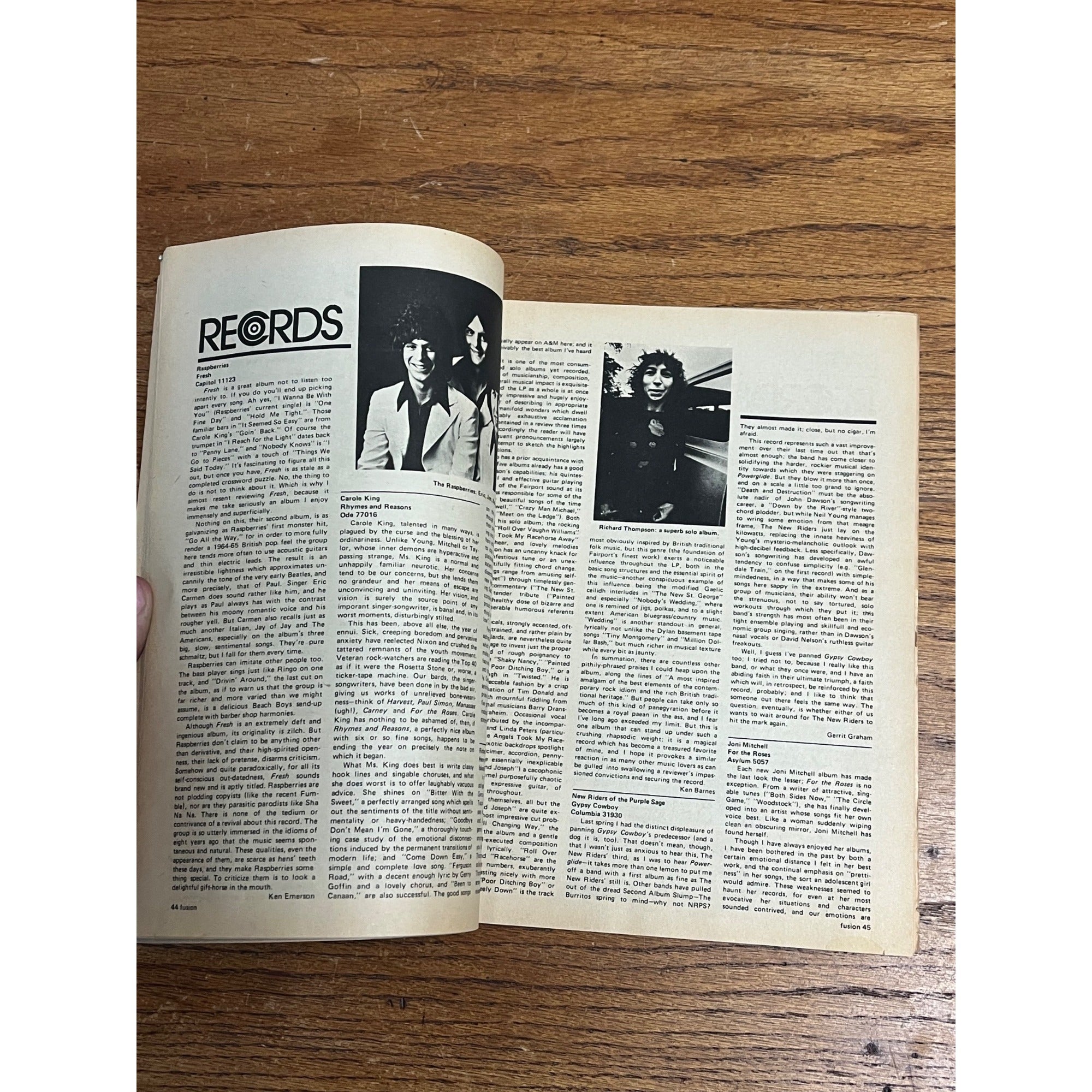 MARCH 1973 FUSION underground music magazine PAUL MORRISSEY Eating Up Front