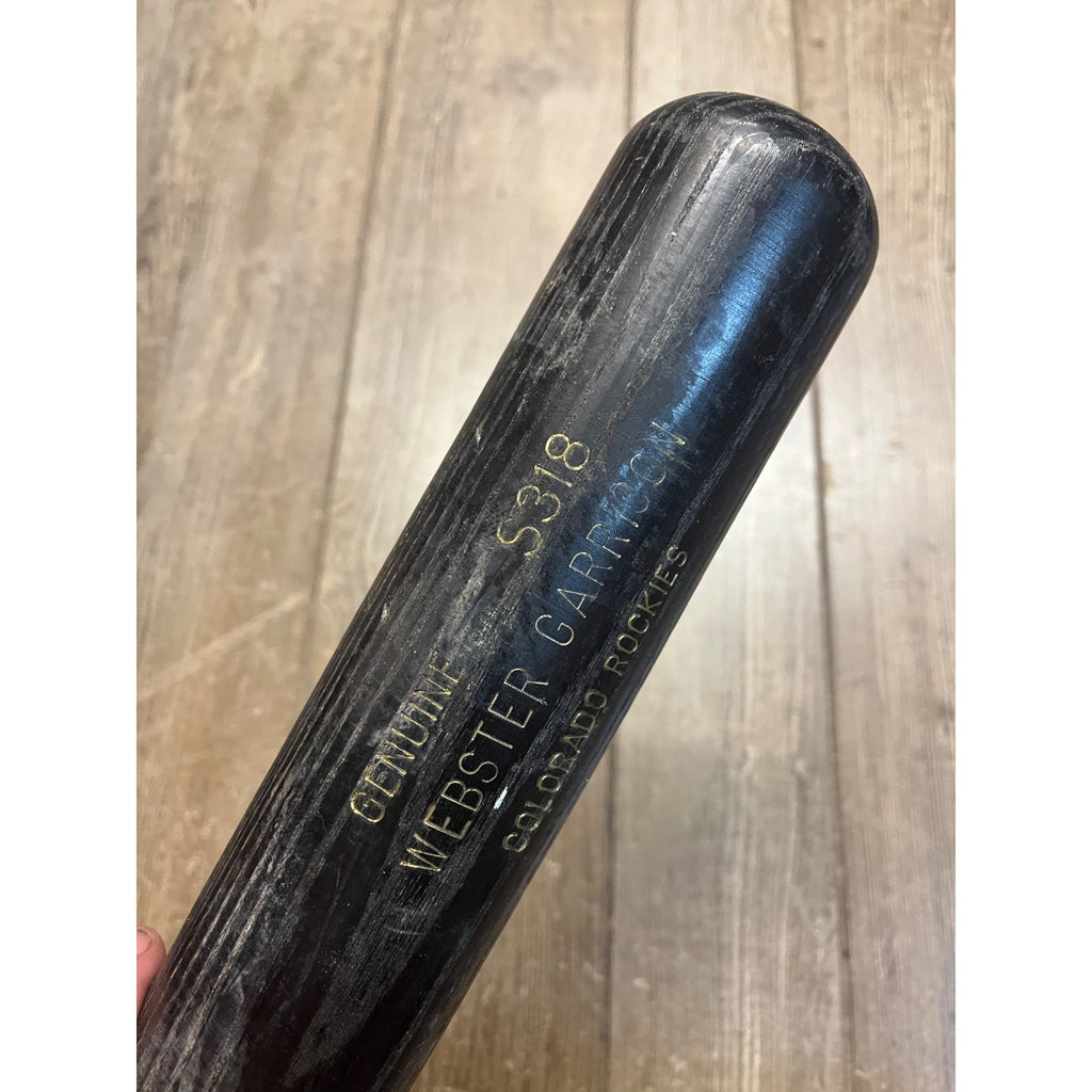 Webster Garrison Original Game Used Baseball Bat MLB Louisville Rockies
