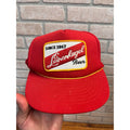 Vintage Leinenkugel Beer Since 1867 Red Foam & Mesh Snapback Ball Cap Breweriana Advertising Chippewa Falls, WI