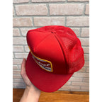 Vintage Leinenkugel Beer Since 1867 Red Foam & Mesh Snapback Ball Cap Breweriana Advertising Chippewa Falls, WI