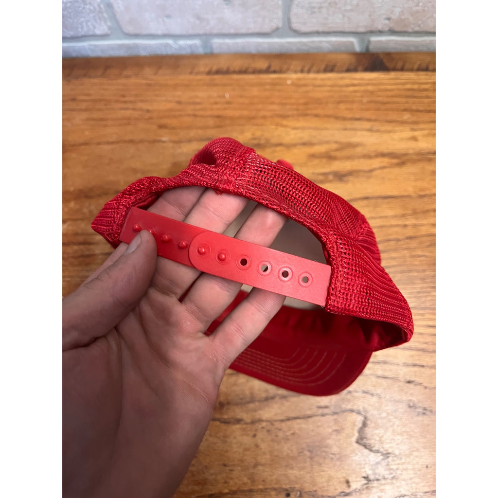 Vintage Leinenkugel Beer Since 1867 Red Foam & Mesh Snapback Ball Cap Breweriana Advertising Chippewa Falls, WI
