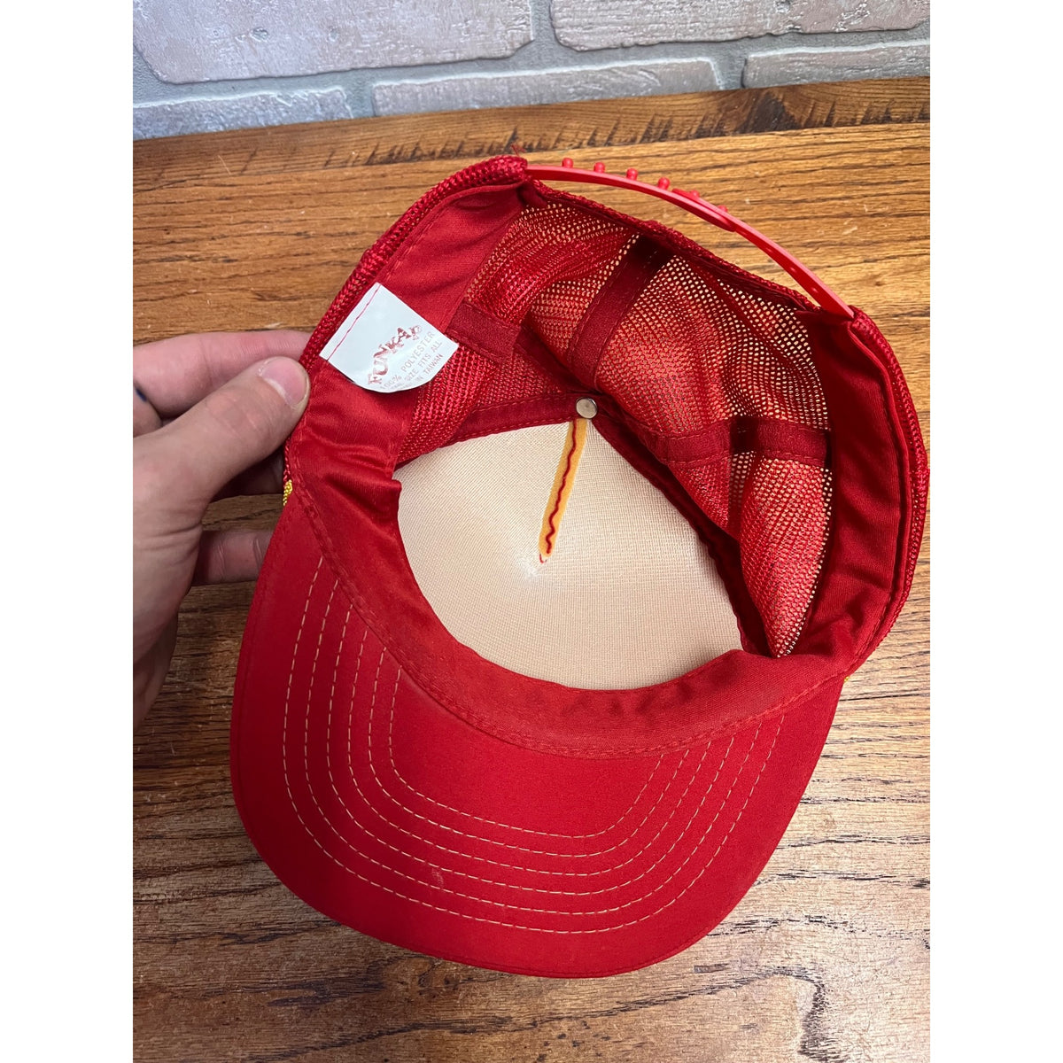 Vintage Leinenkugel Beer Since 1867 Red Foam & Mesh Snapback Ball Cap Breweriana Advertising Chippewa Falls, WI