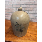 Red Wing Stoneware 4 Gallon Jug  Salt Glazed Bee Sting Lazy Eight Cobalt Crock