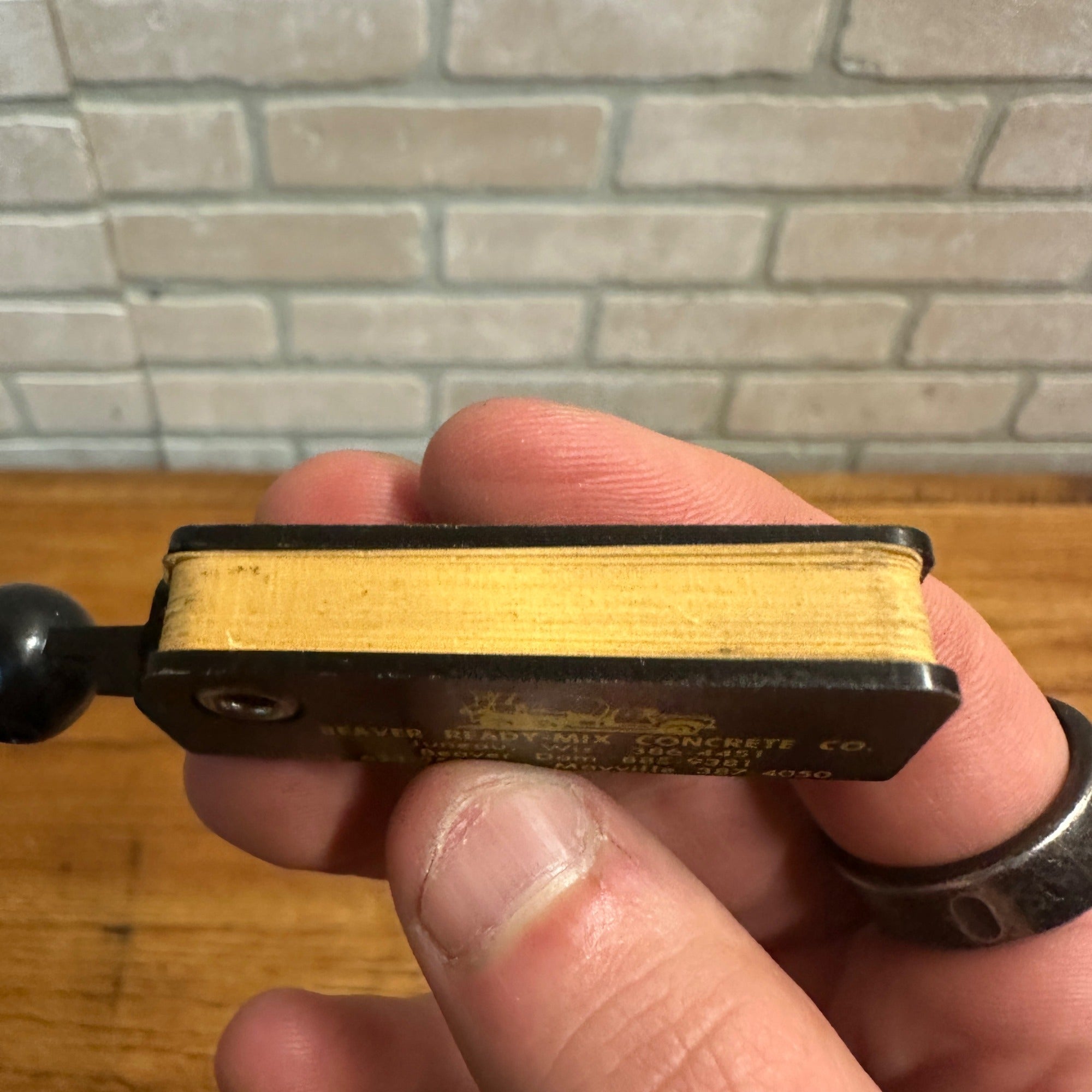 Vintage Mayville Beaver Dam Ready-Mix Concrete Little Black Book Advertisign Wis