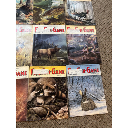 Vintage 1991 Fur, Fish, & Game Full Year Hunting Fishing Outdoorsman Magazines