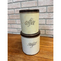 Antique Vintage Parmeco Sugar & Coffee Kitchen Canisters