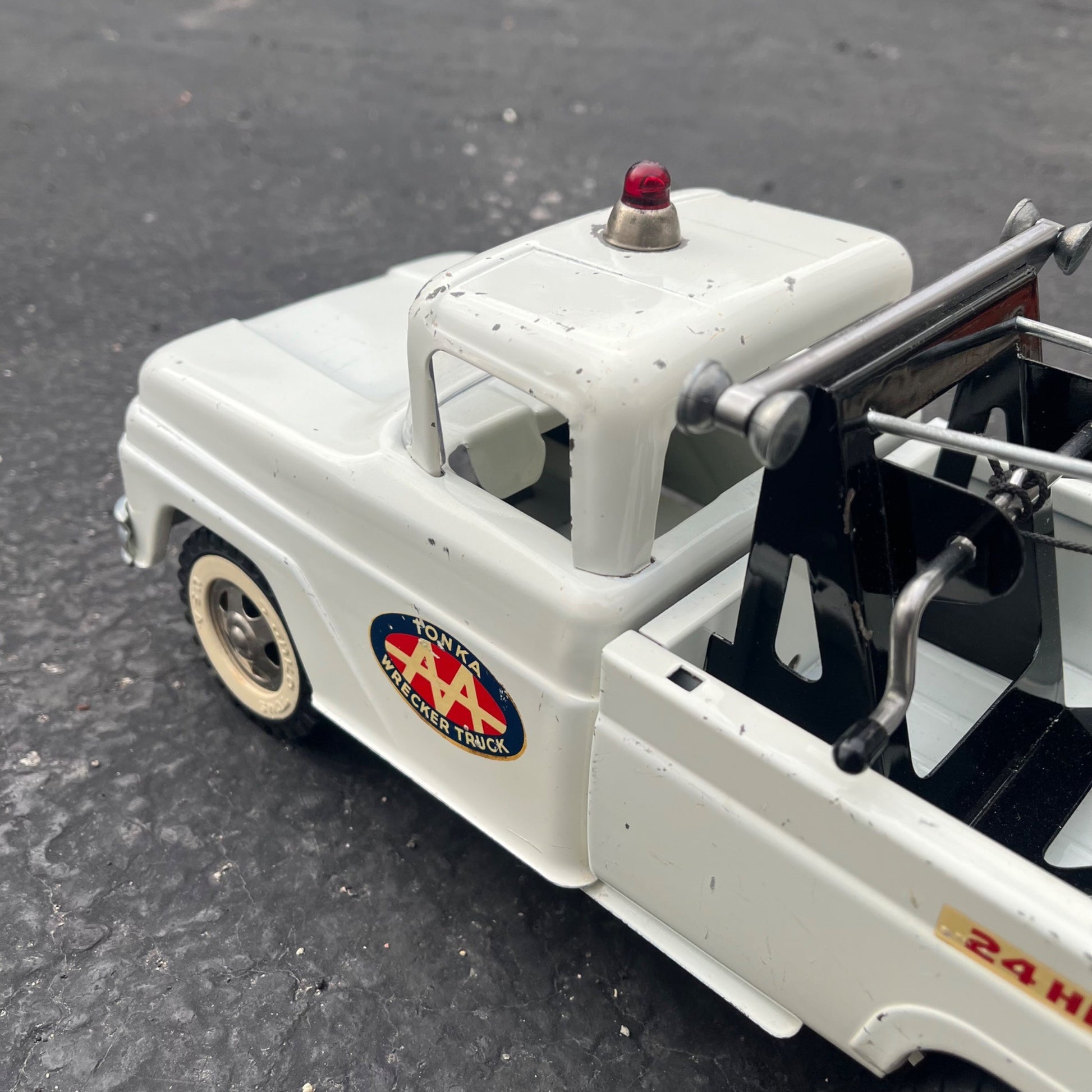 Vintage 1960s Tonka AA Wrecker Tow Truck Dodge Pressed Steel Toy