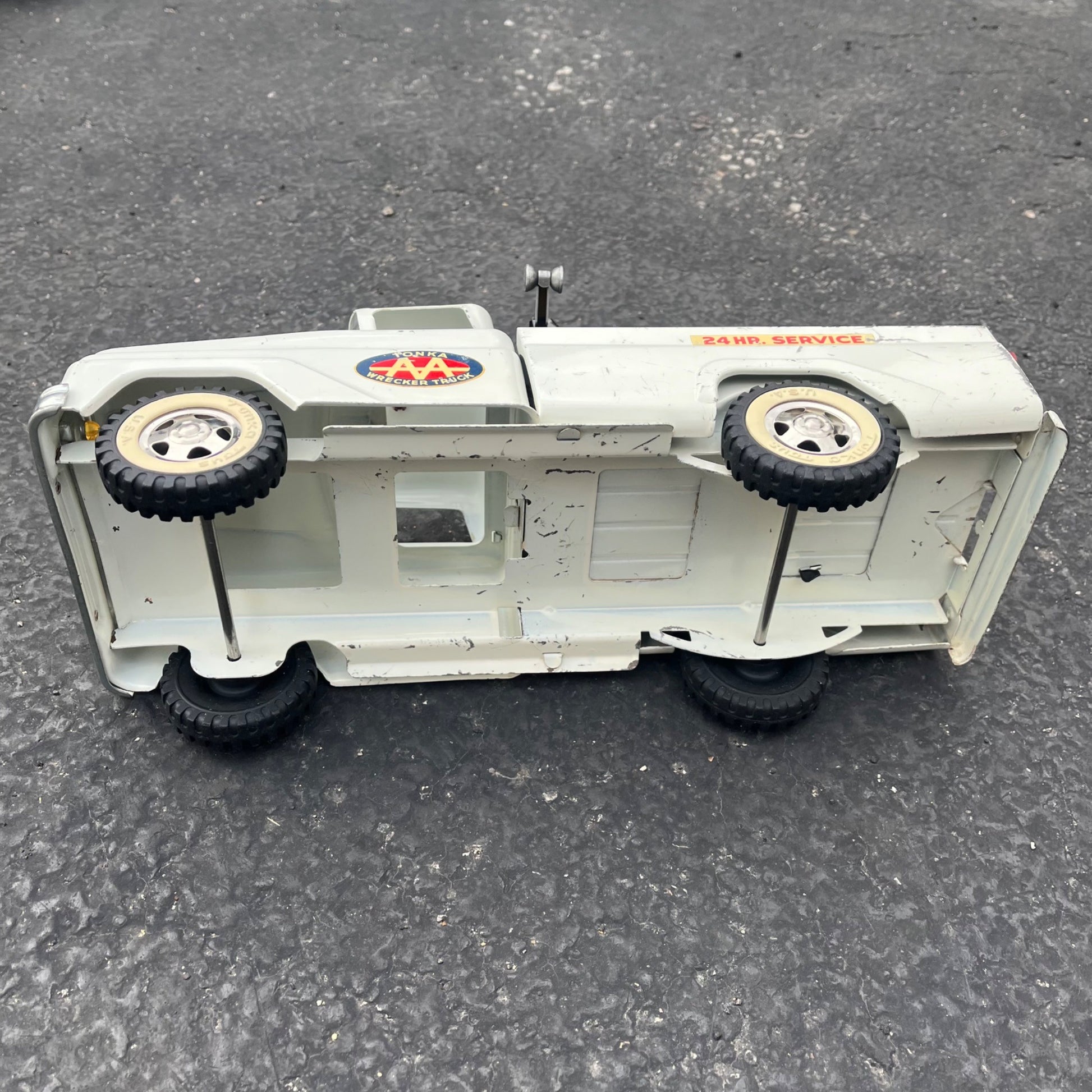 Vintage 1960s Tonka AA Wrecker Tow Truck Dodge Pressed Steel Toy
