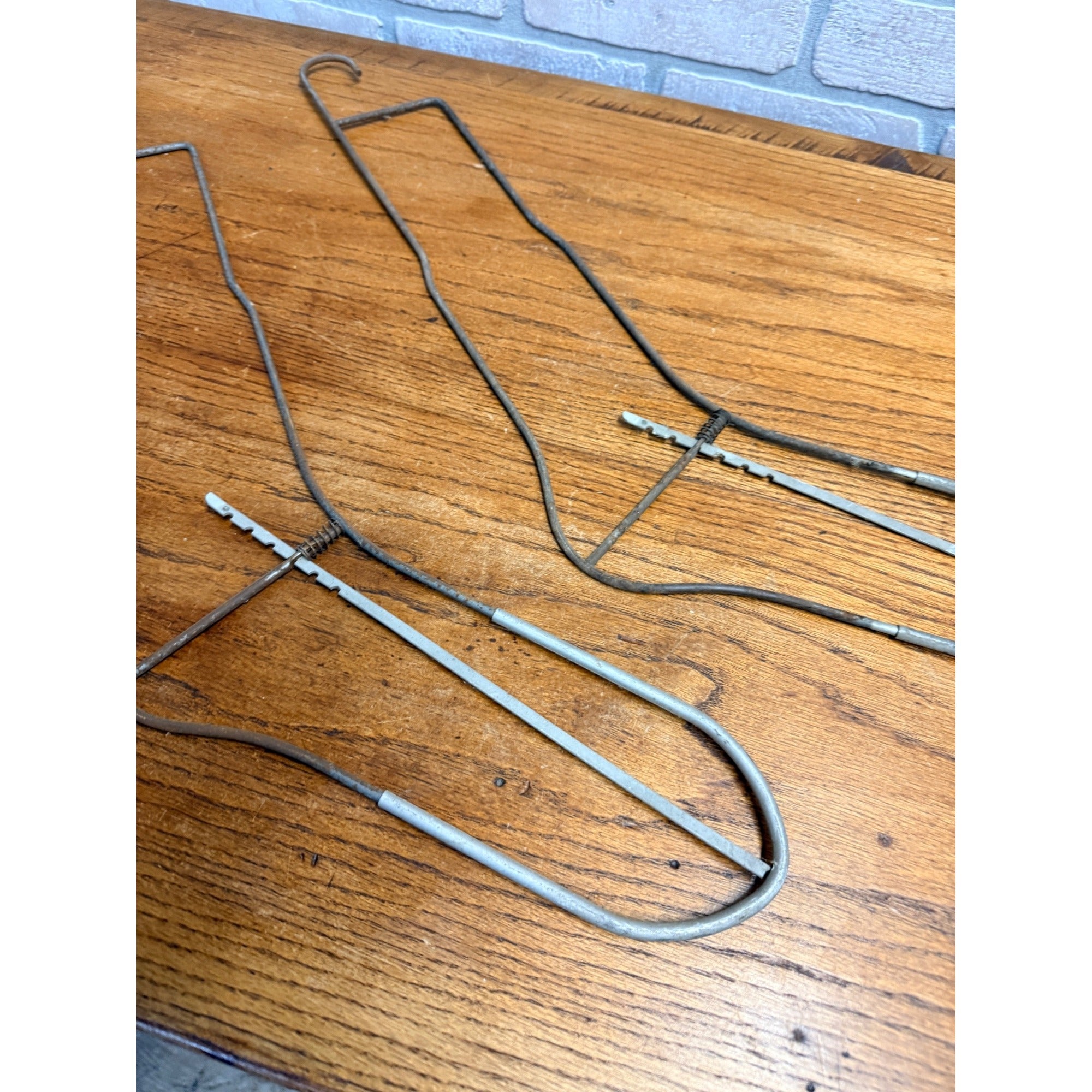 Vintage 1940s Adjustable Wire Sock/Wool Stocking Stretchers PAIR