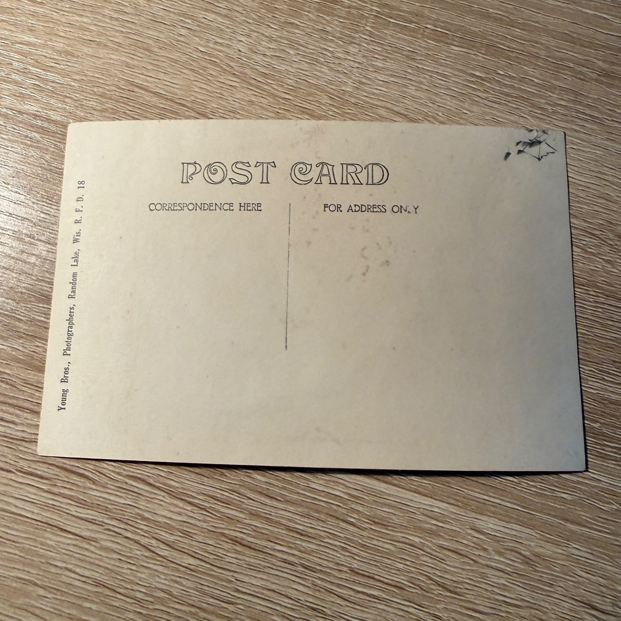 RPPC Postcard Random Lake Wis Two Victorian Women Portrait Rock Wall