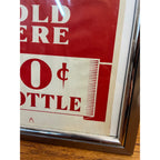 Vintage 1940s Miller Beer Milwaukee Paper Advertising Sign Poster Bar 10 Cents