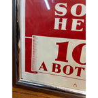 Vintage 1940s Miller Beer Milwaukee Paper Advertising Sign Poster Bar 10 Cents