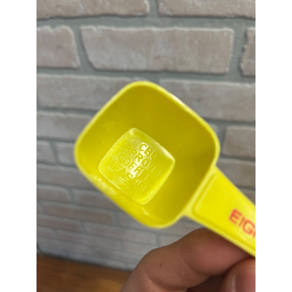 Vintage Eight O'Clock Coffee Advertising Plastic Scoop Kitchen Brazilian Coffee