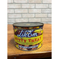 Vintage Lik Em Mix Nuts Peanut Tin 13 Oz Can Pittsburgh Snax Co Empty Keywind