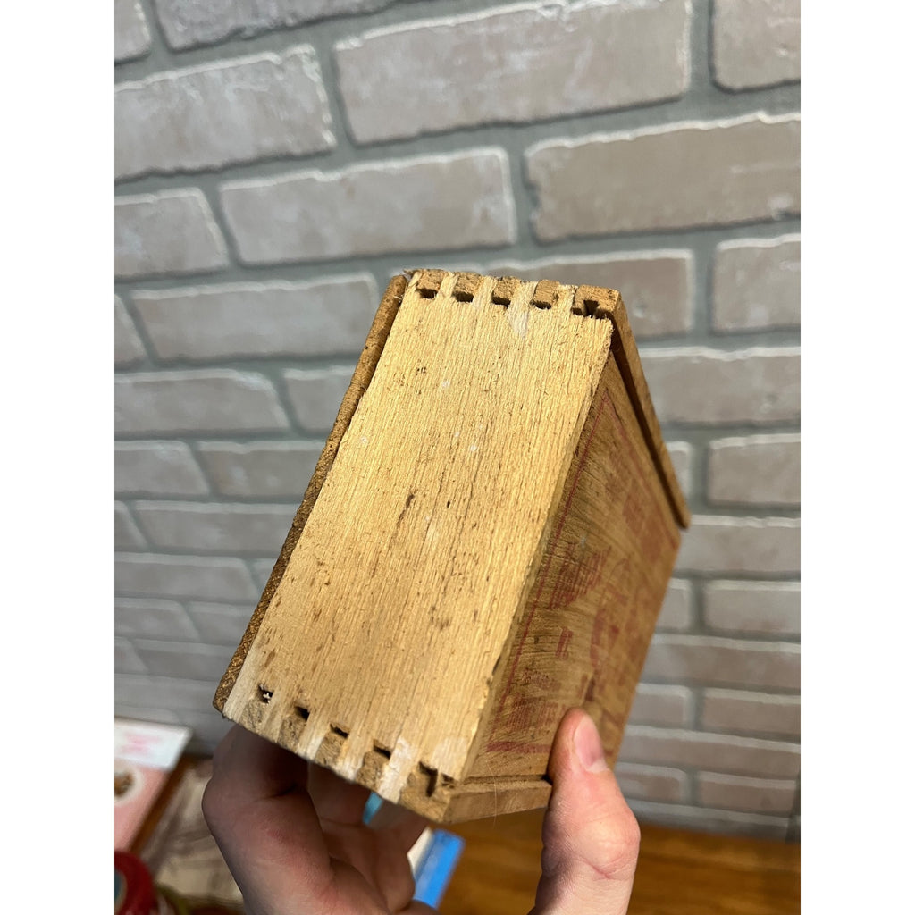 Vintage Halifax Brand Selected Boned Salt Codfish Wooden Box Slide Top