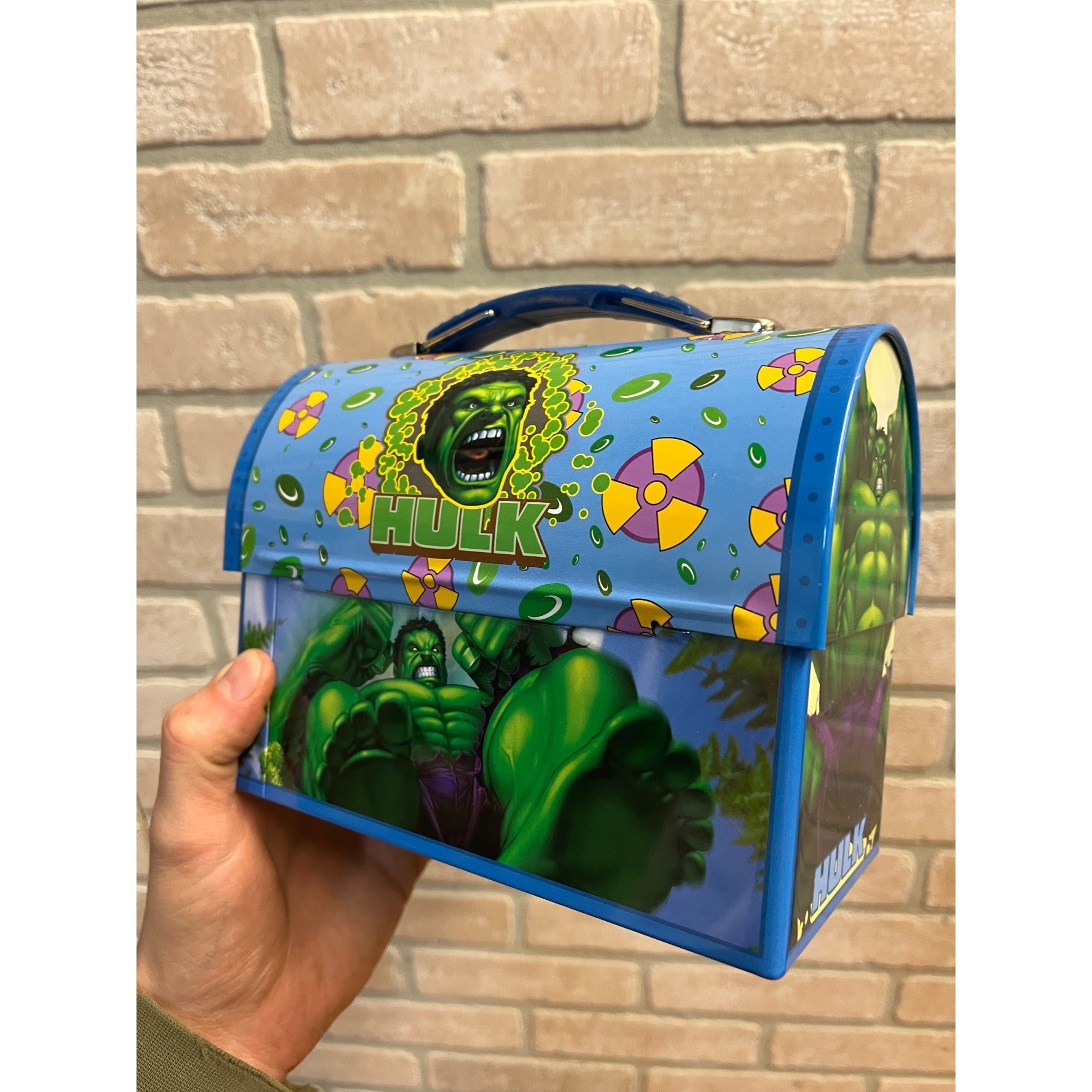Incredible Hulk Tin Dome Lunch Box-The Hulk Movie 2003 Small